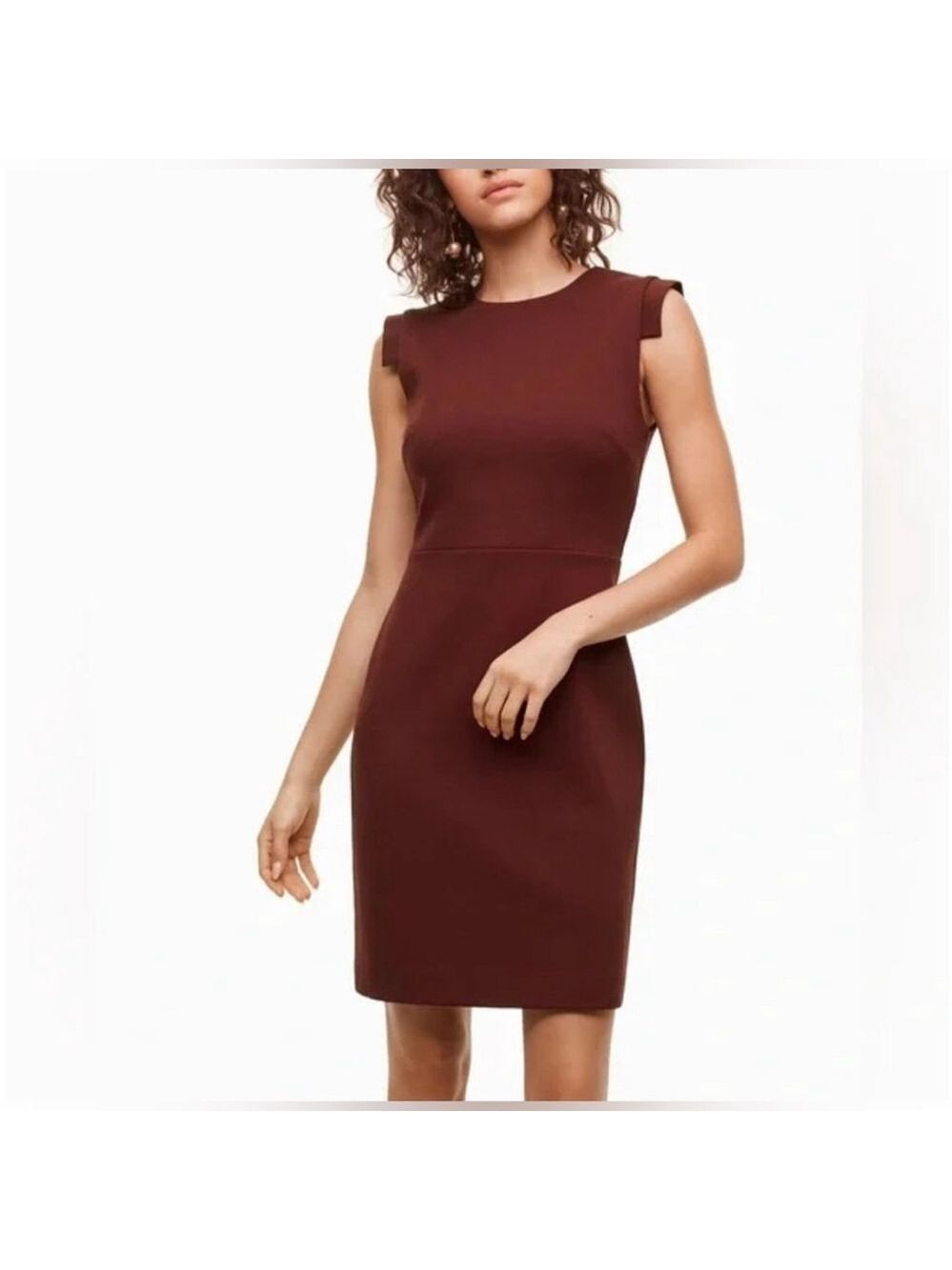 Babaton Etienne red burgundy dress size 4